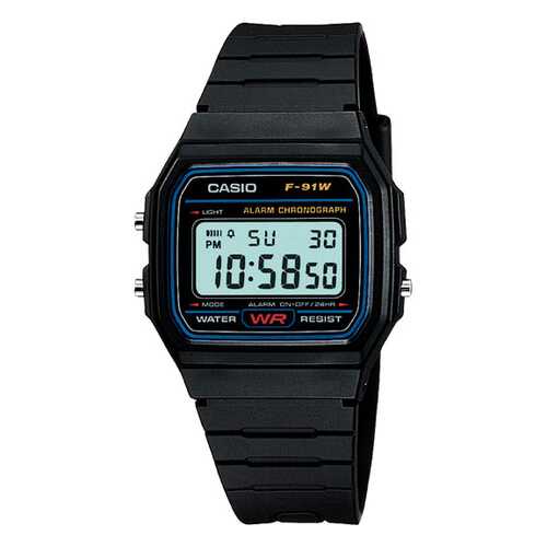 Наручные часы электронные мужские Casio Collection F-91W-1Q в Black Star Wear