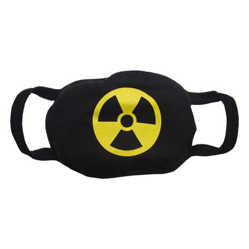 Многоразовая защитная маска Осьминожка Радиационная опасность черная 1 шт. в Black Star Wear