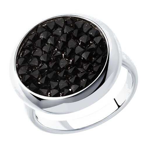 Серебряное кольцо женское с кристаллами Swarovski SOKOLOV 94012428 р.17 в Black Star Wear