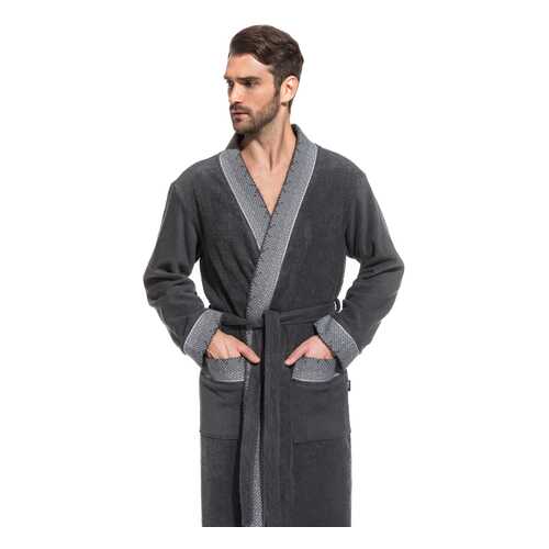 Домашний халат мужской Peche Monnaie Idealiste серый XXXL в Black Star Wear