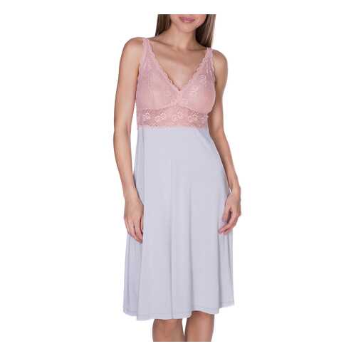 Сорочка ночная женская Rose&Petal Homewear RP48-8140 серая L в Black Star Wear