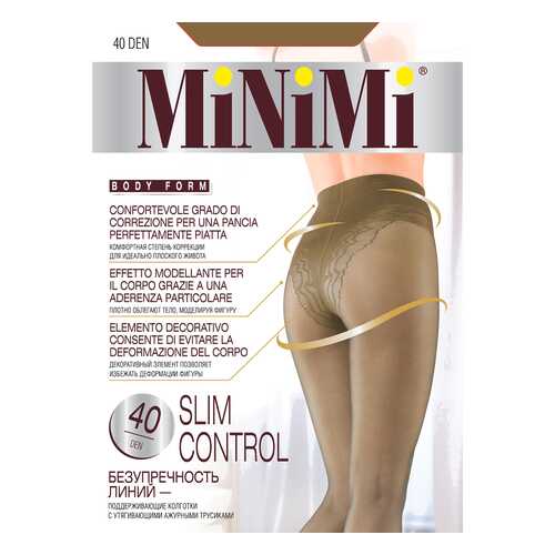 Колготки MiNiMi SLIM CONTROL 40, daino min, 4/L в Black Star Wear