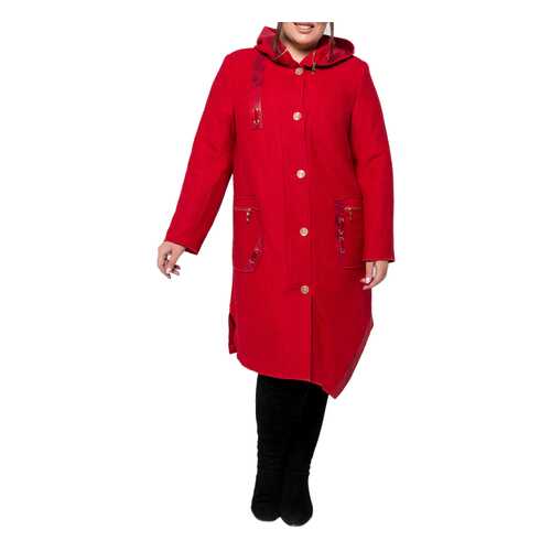 Пальто женское KR 0779 красное 52 RU в Black Star Wear